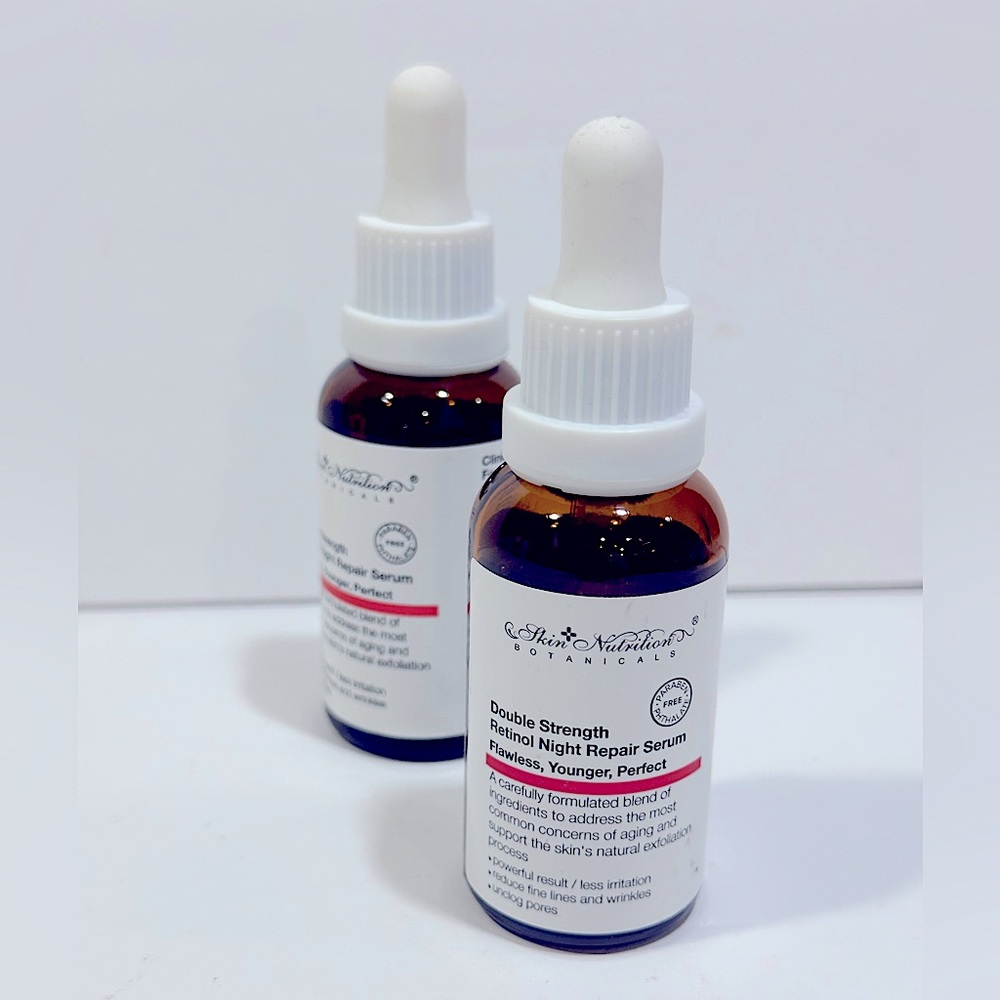 Skin Nutrition Botanicals Double Strength Retinol Night Repair Serum - Set of 2